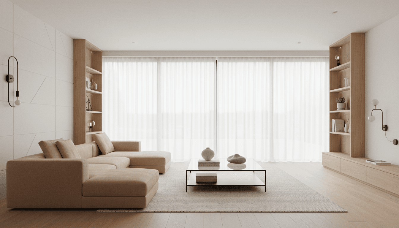 Finished built-in bookshelf with custom trim in a Toronto living room